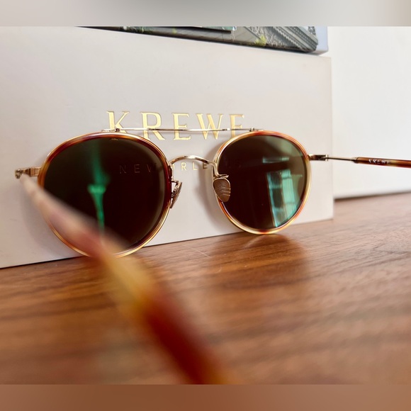 KREWE Sunglasses - PORTER - 12K Titanium + Hawksbill POLARIZED - Picture 10 of 10